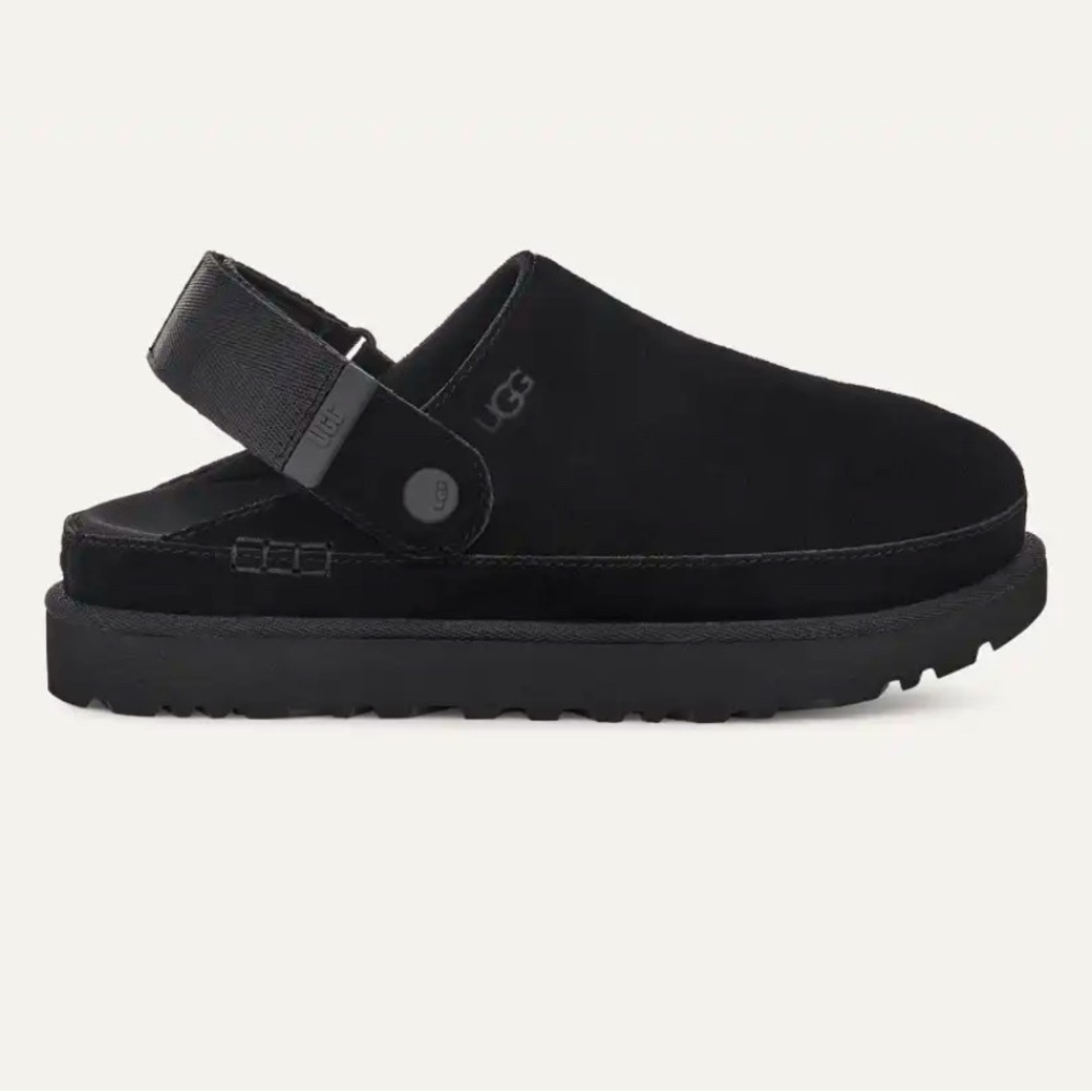 UGG Black Mules with Strap
